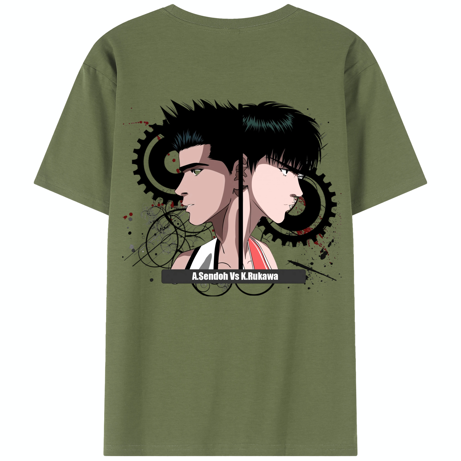 SLAM DUNK／スラムダンク 綿100％半袖Tシャツ（背面プリント）